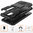 Dual Layer Rugged Tough Shockproof Case & Stand for LG G7 ThinQ - Black